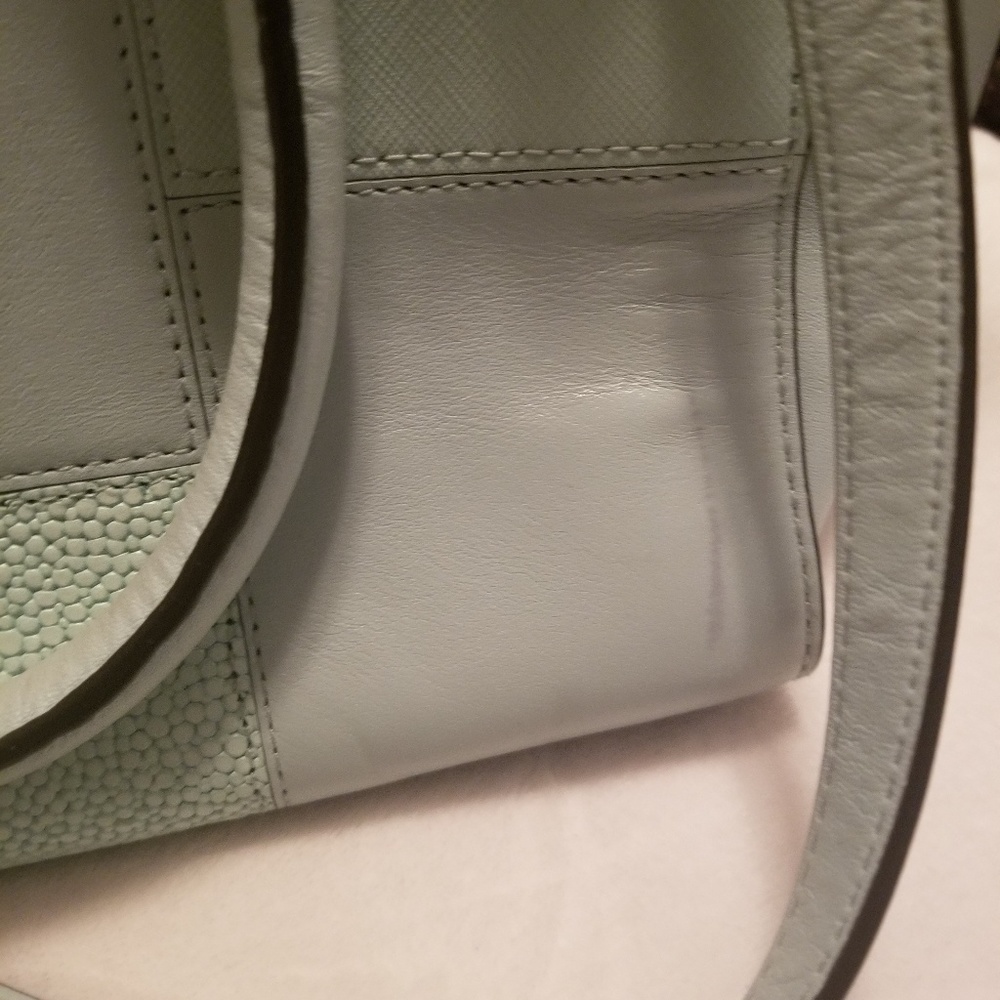 Michael Kors Sky Blue Medium Leather Handbag - Picture 3 of 8